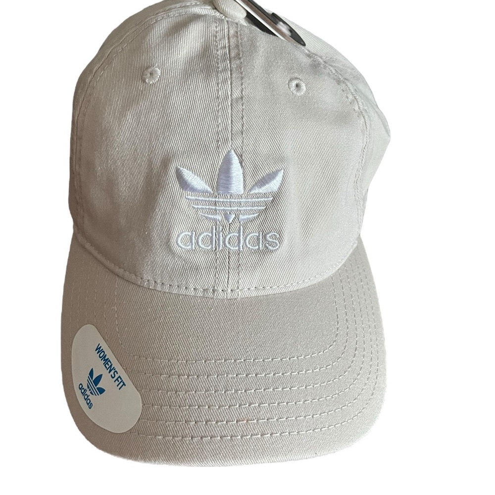 Adidas Khaki/White Hat #BH7141 Original Relaxed Strapback NWT
